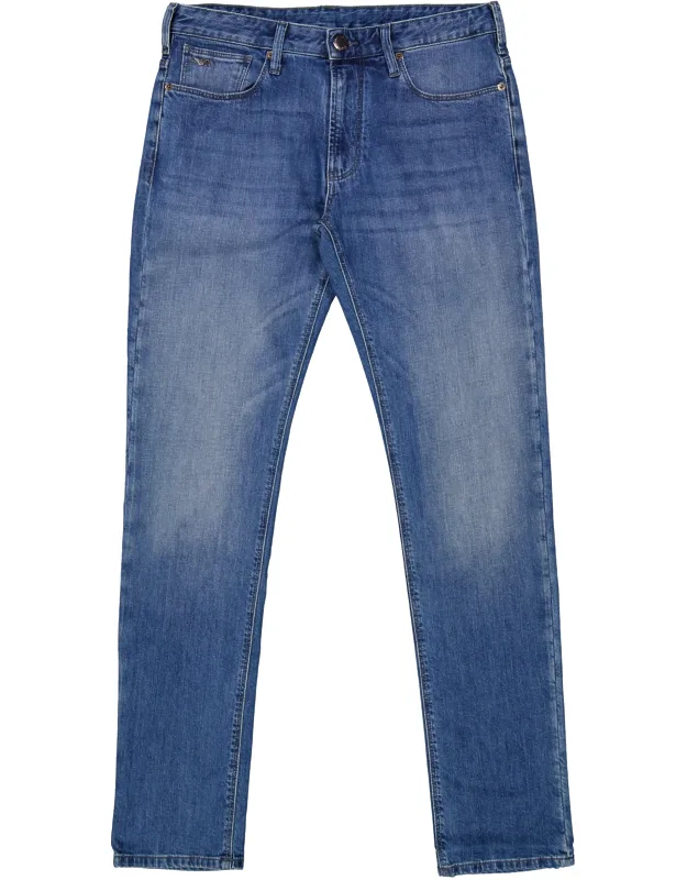 Slim-fit Twill-melange Jeans
