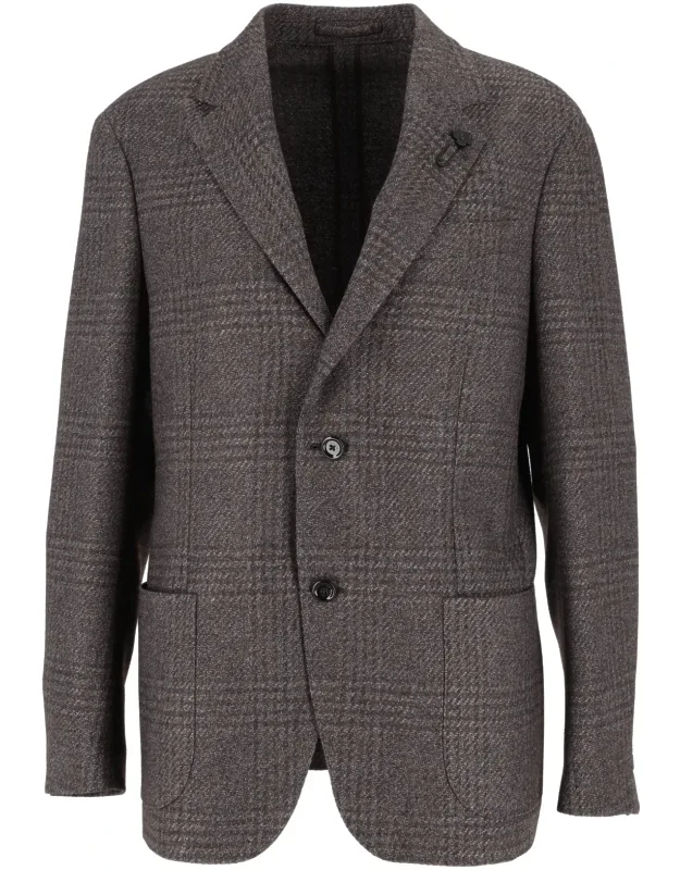 Checkered Tailored Blazer