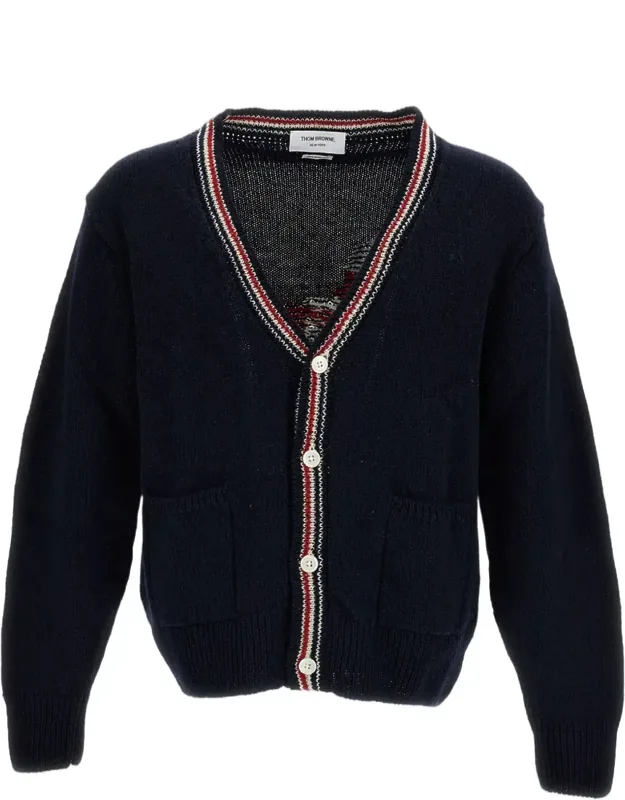 Wool Donegal Hector Patchwork Cardigan