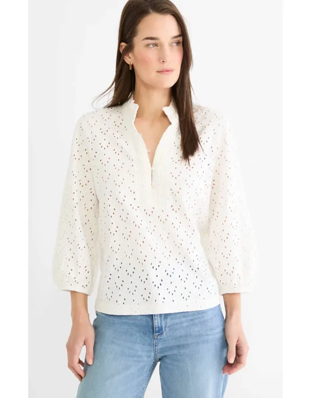 Ruffle Neck Shirt