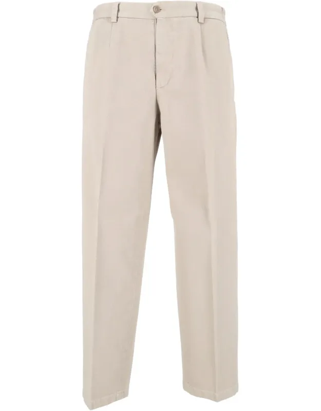 Mid-rise Straight-leg Formal Pants