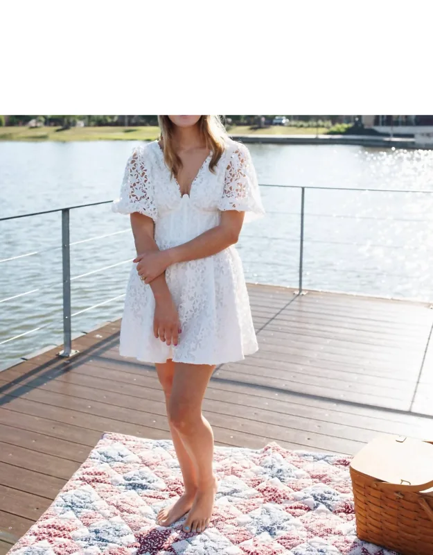 Puff Sleeve Mini Dress