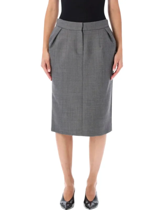 Tailored Midi Skirt