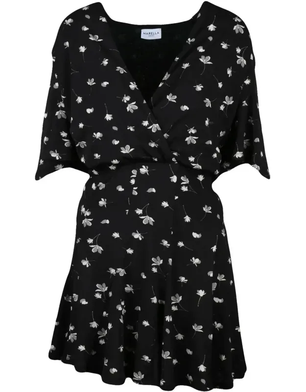 Floral Print V-neck Dress