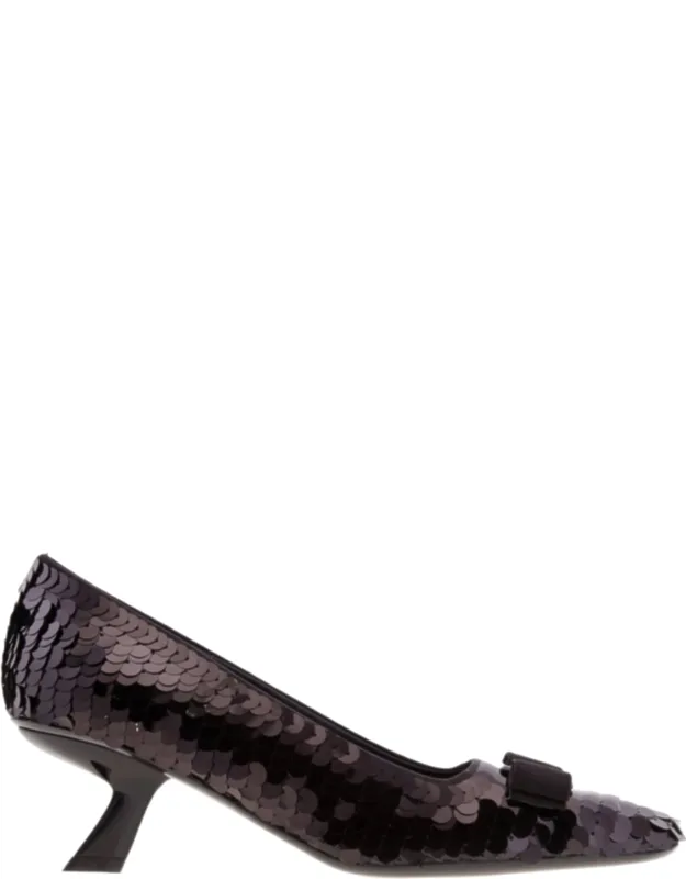 Anz Sequin Vara Bow Pump