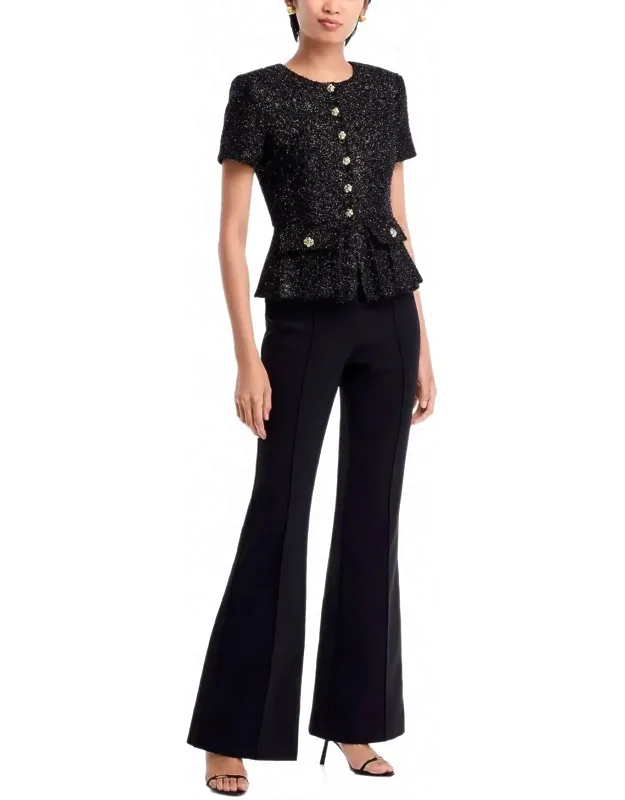 Bouclé Metallic Tinsel Jumpsuit