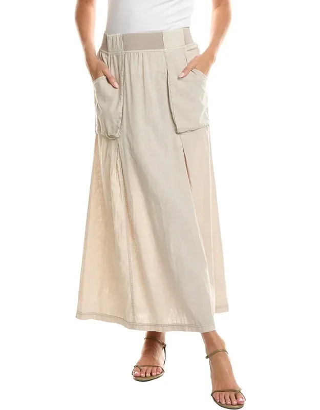 Linen-blend Skirt