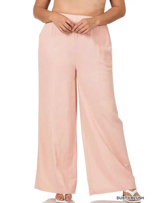 Wide Leg Linen Pants