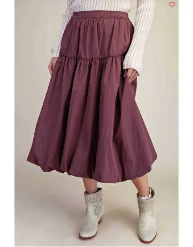 Parachute Midi Skirt