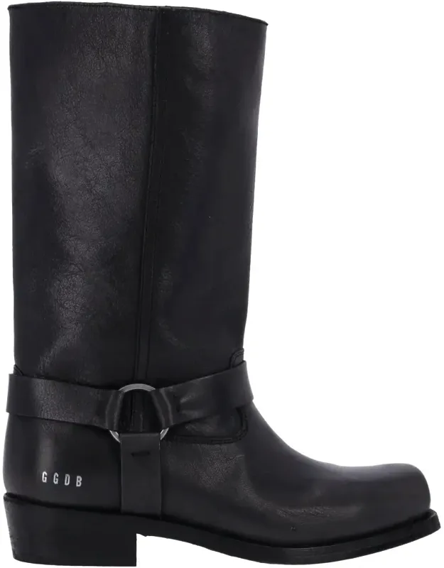Leather Biker Boots