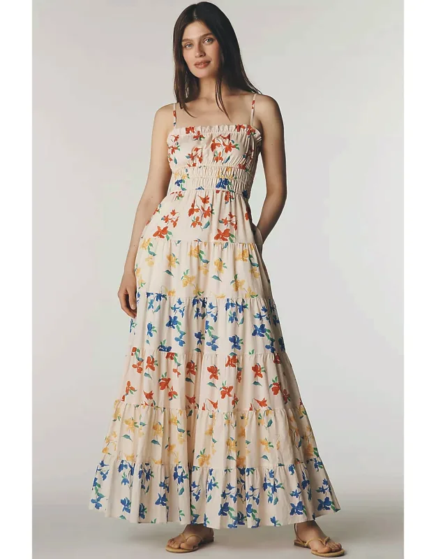 Sleeveless Tiered Maxi Dress