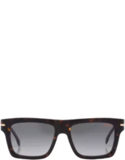 Grey Gradient Square Sunglasses