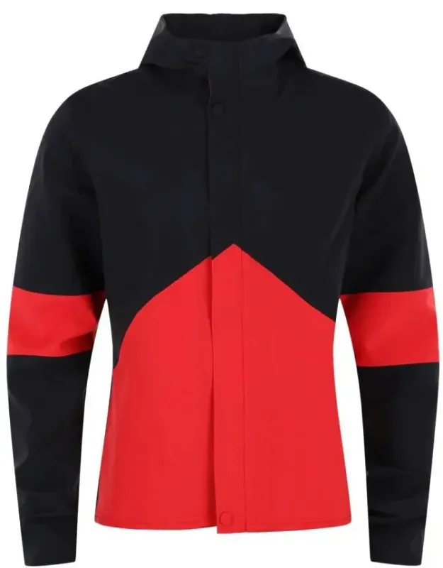 Colorblock Hooded Rain Jacket