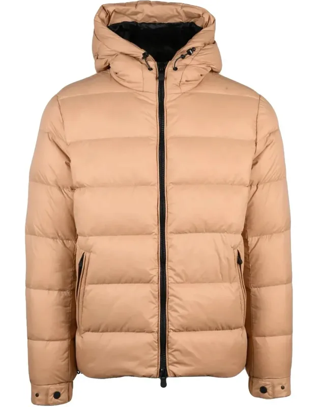 Abaka Down Jacket With Hood And Horizontal Quilting