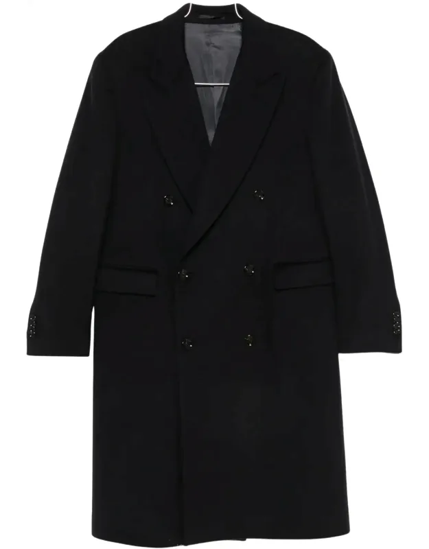 Double-breasted Peak-lapel Coat