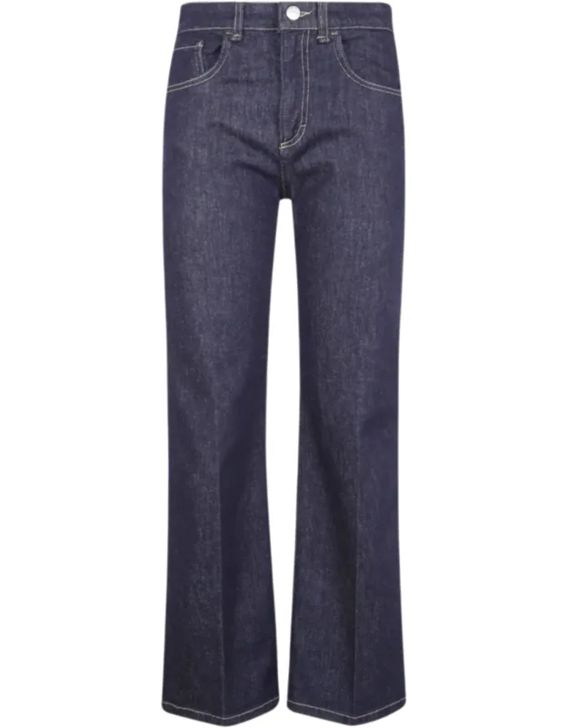 Cropped Wide-leg Jeans