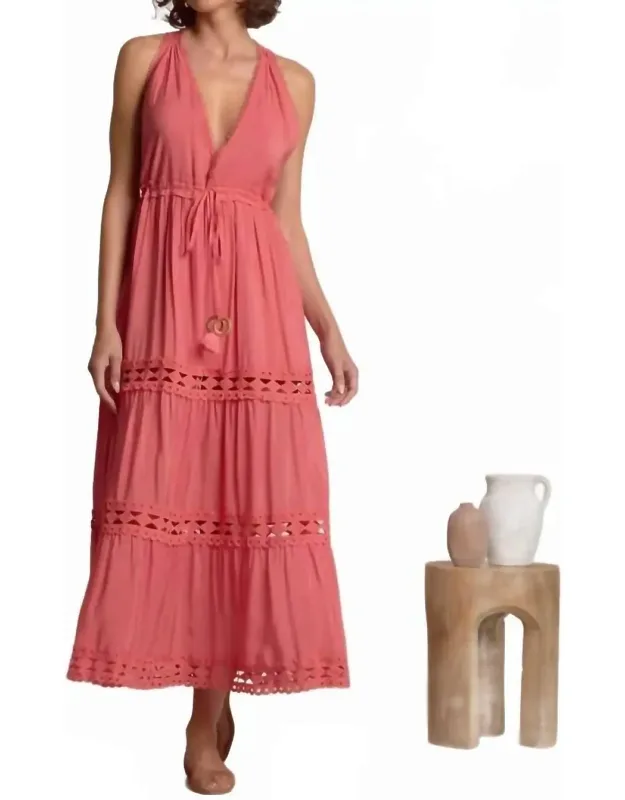 Sleeveless V-neck Dress