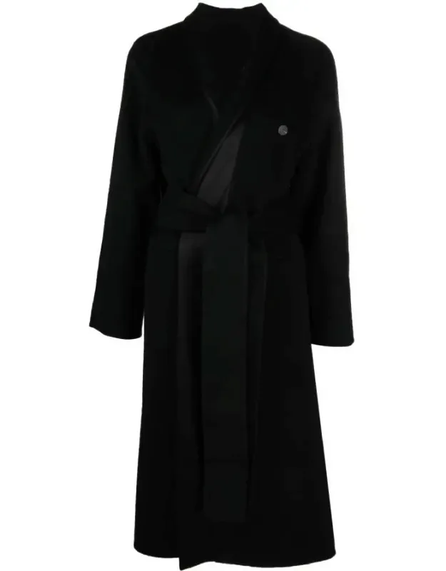 Belted Wrap Wool Coat