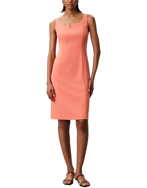 Stretch Crepe Mini Dress