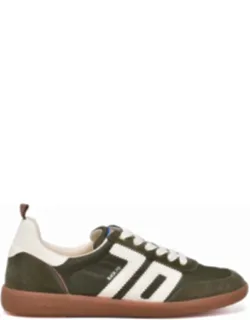 Leather-blend Low-top Sneakers