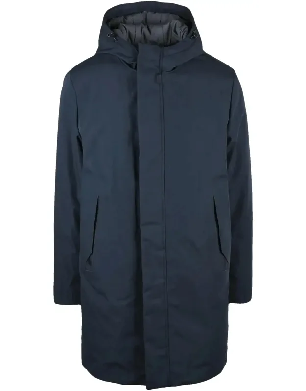 Parka With Quilted Interior And Adjustable Hood