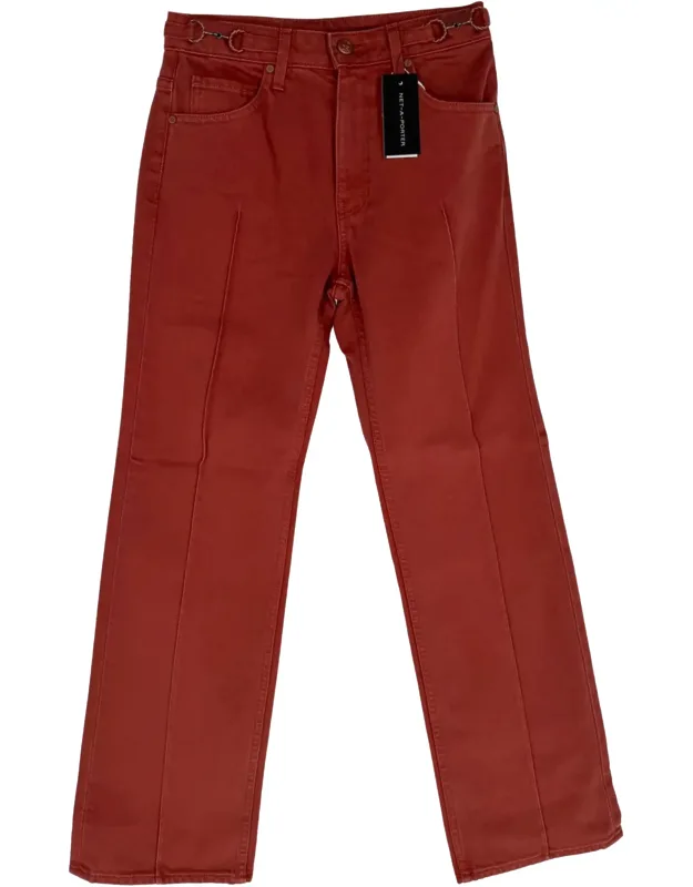 Agatha Horsebit-accent Jeans