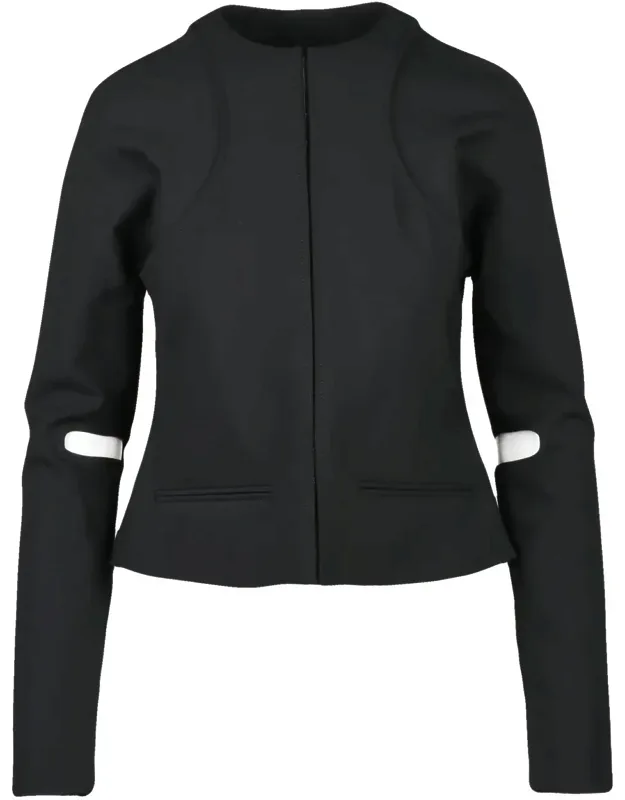 Polyester-blend Scuba Jacket