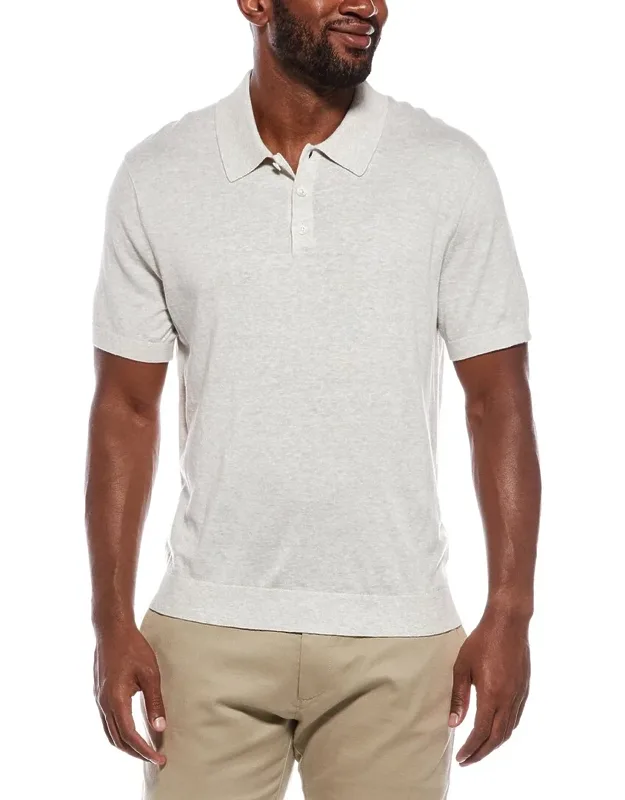 Heathered Polo Sweater