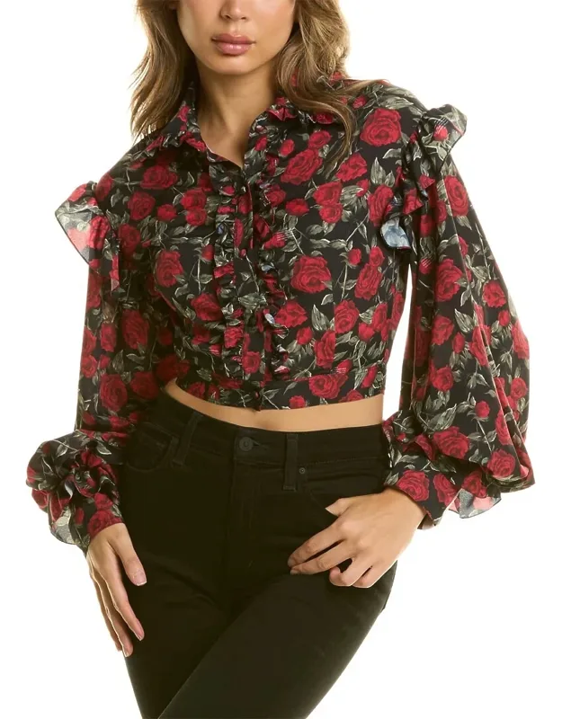 Rose Print Blouse