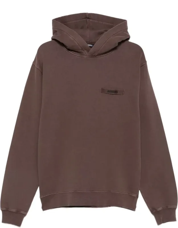 Relaxed Fit Hoodie With Ribbed Details