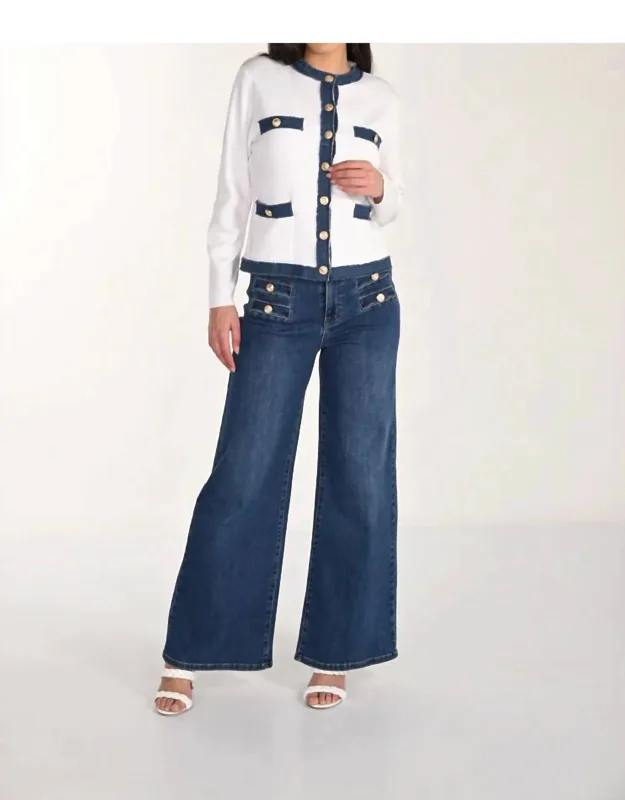 Wide Leg High Waist Trousers