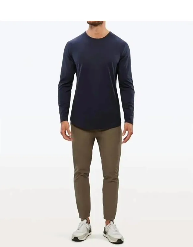 Long Sleeve Curve Hem Tee