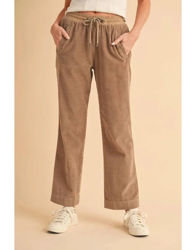 Corduroy Drawstring Pants