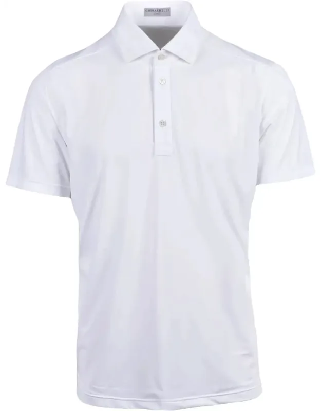 Polyamide-blend Technical Polo Shirt