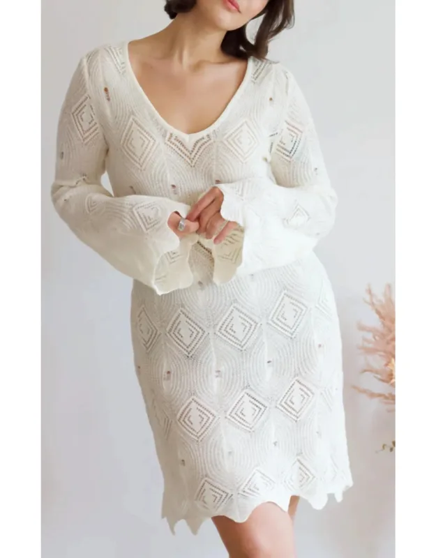 Crochet Bell Sleeve Dress