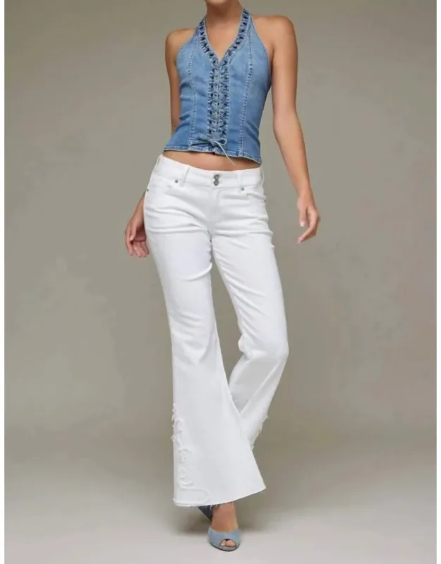 Low Rise Flare Jeans