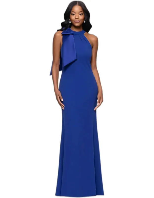 Floor-length Sleeveless Bow Detail Dress