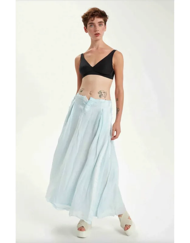 Washed Silk Skirt