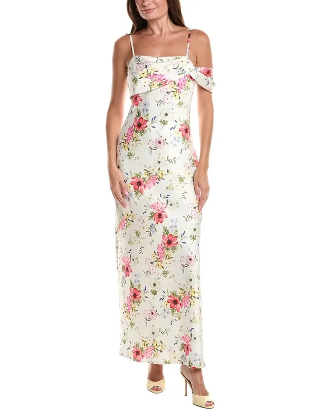 Asymmetrical Bias Maxi Dress