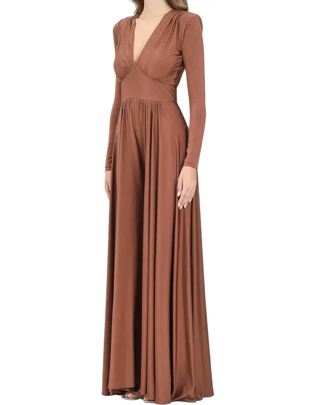 Polyester-blend Palazzo Jumpsuit