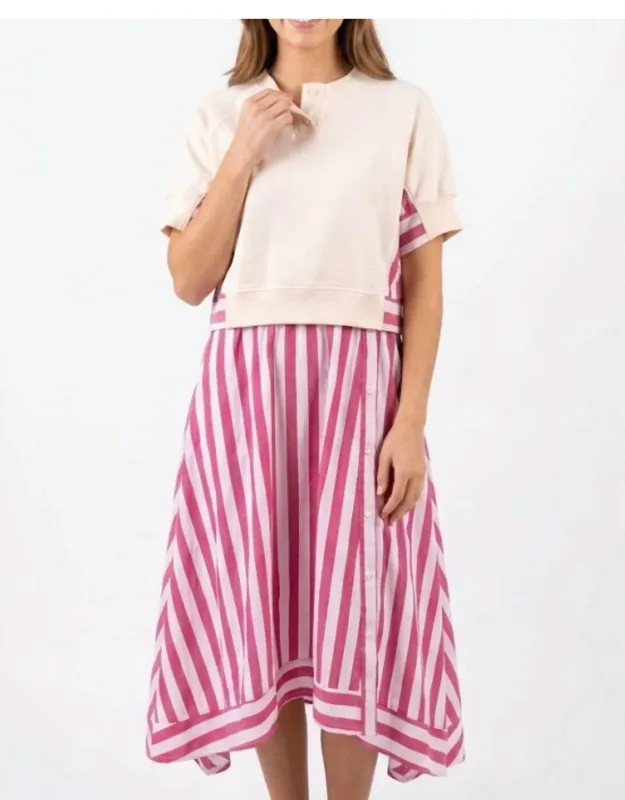 Stripe Midi Dress