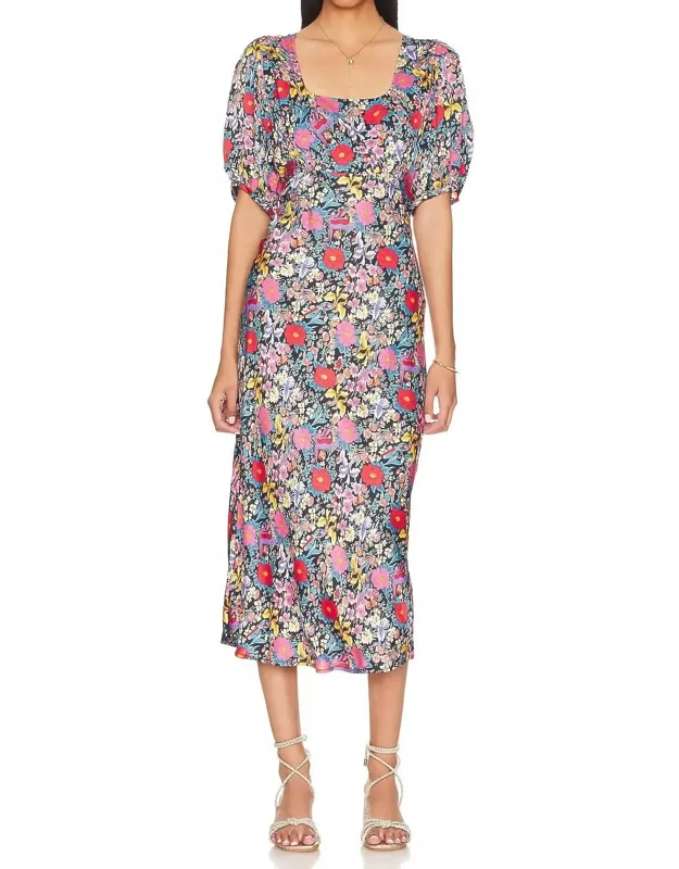 Last Drinks Bias Midi Dress