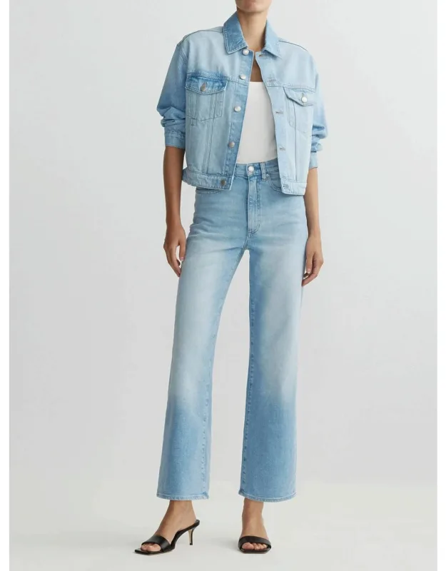 Karmine Refined Wide Leg High Rise Jeans