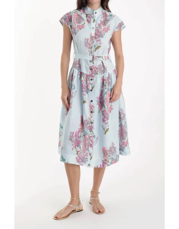 Zelie Print Midi Dress