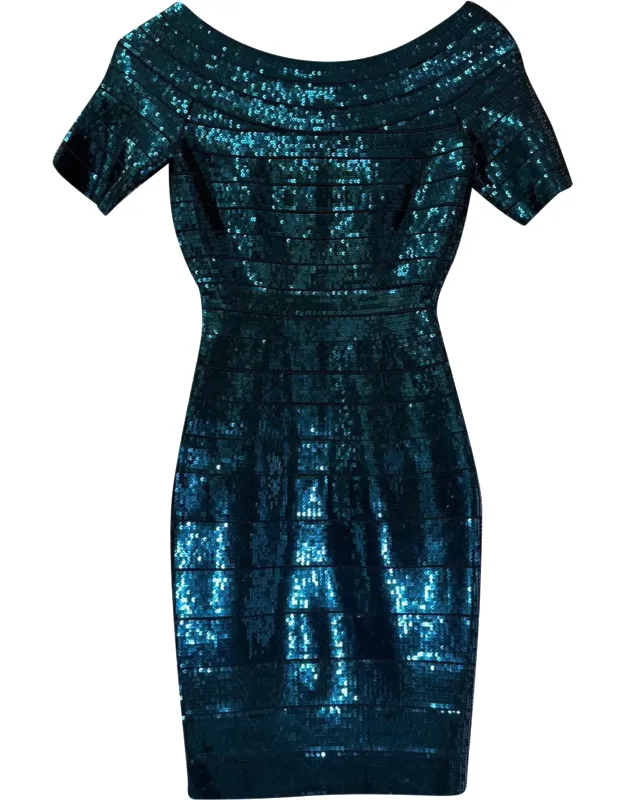 Carmen Bandage Sequin Dress