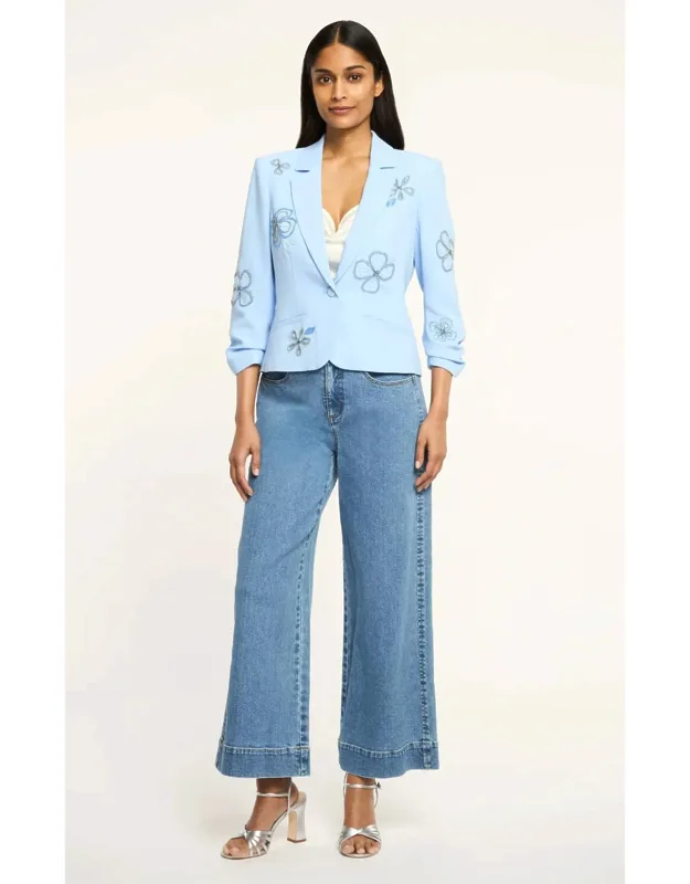 Beaded Flowers Blazer