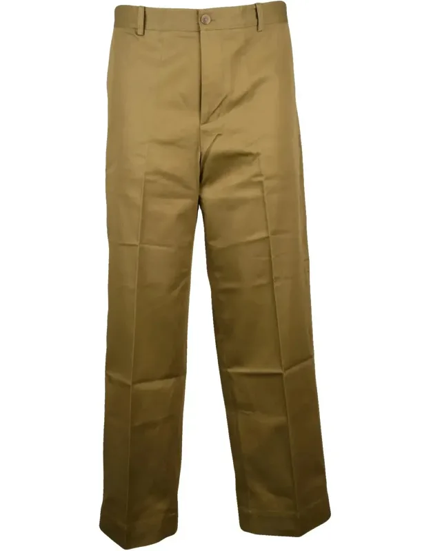 High-waisted Straight-cut Trousers