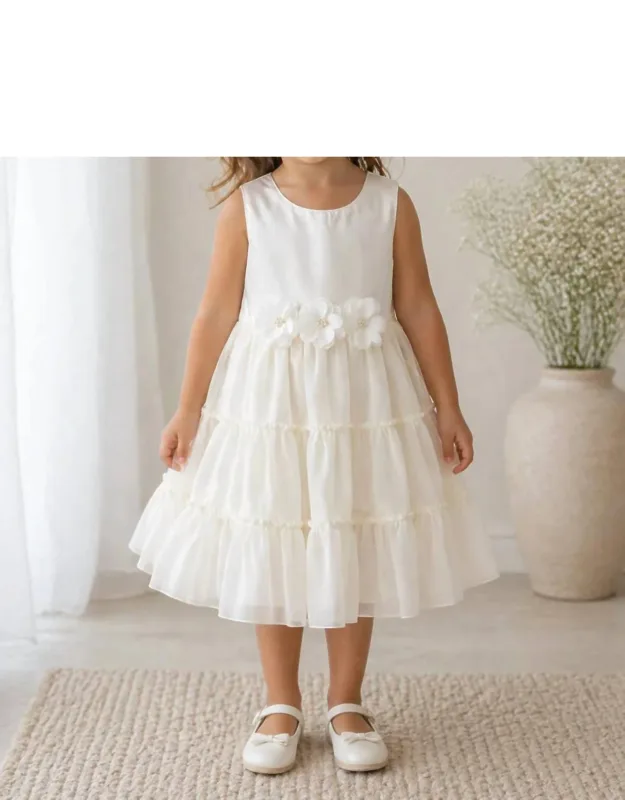 Sheer Flowers Pearls Dress