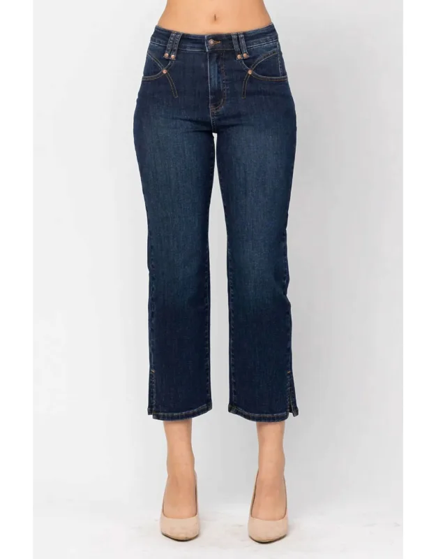 Center Stage High Rise Cropped Denim Jeans