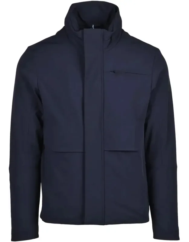Ontake Coat With High Collar And Minimalist Design